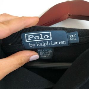 Extra Large TALL Ralph Lauren black polo